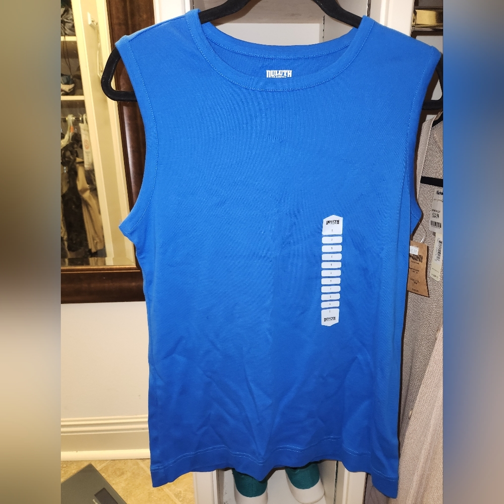 Duluth Trading Women's Longtail T Tanktop Small Blue